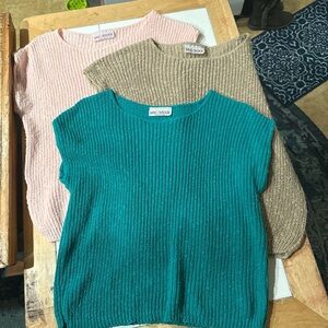 BUNDLE 3 for 1 priceCargo Women's Sweater - Vibrant Teal, Soft Pink, Classic Tan